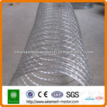 shunxing hot dip galvanized/pvc coated cheap razor barbed wire